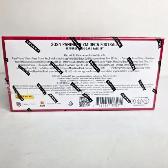 2024 Panini Prizm Deca NFL Trading Card Hobby Box Online Exclusive - NEW SEALED - Picture 4 of 6